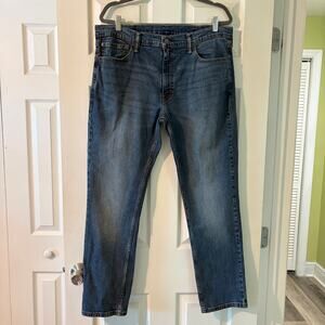 Levi's 511 Slim Fit Jeans W38 L30 Medium Wash Dark Indigo Denim Men's